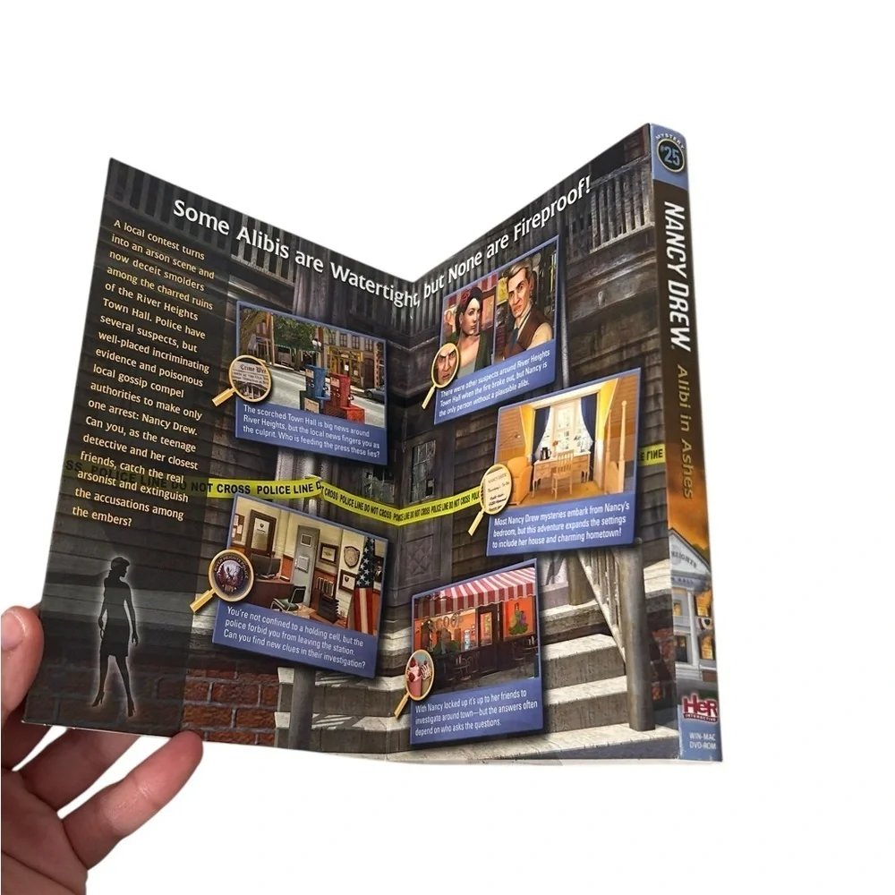 Nancy Drew Special Edition Alibi in Ashes #25 PC CD-ROM Computer Mystery Game